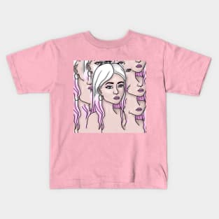 Pink girl Kids T-Shirt